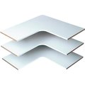 Easy Track Corner Shelf, 14 in L, 2978 in W RS3003